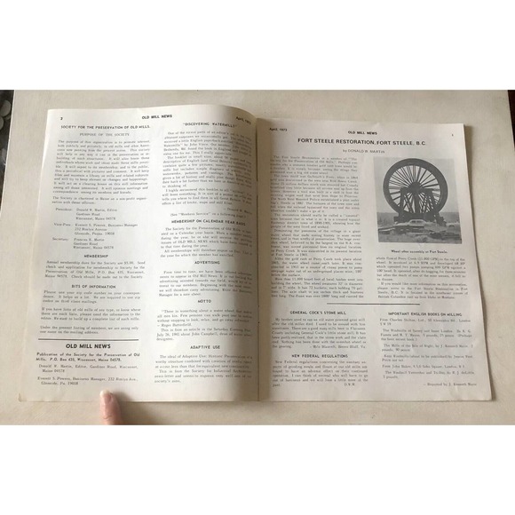 Vintage 1973 Old Mill News Fort Steele BC Kootenay History Preservation Magazine - Picture 2 of 6